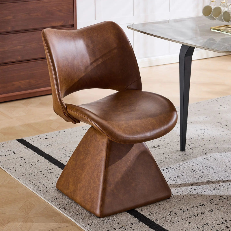 Modern Swivel Dining Chair With High Back by Unique Piece Furniture