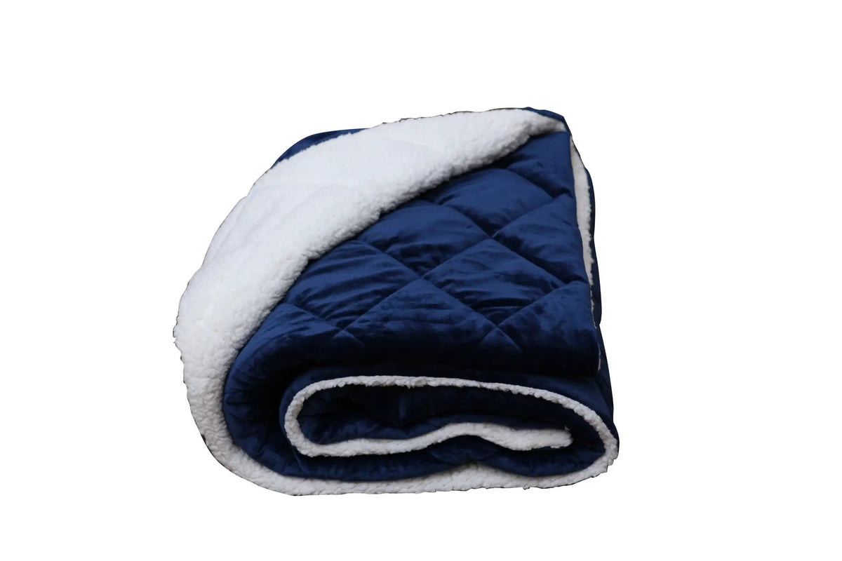 Modern Style Reversible Throw Blanket by HouseOfZazla