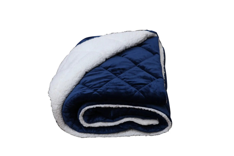Modern Style Reversible Throw Blanket by HouseOfZazla