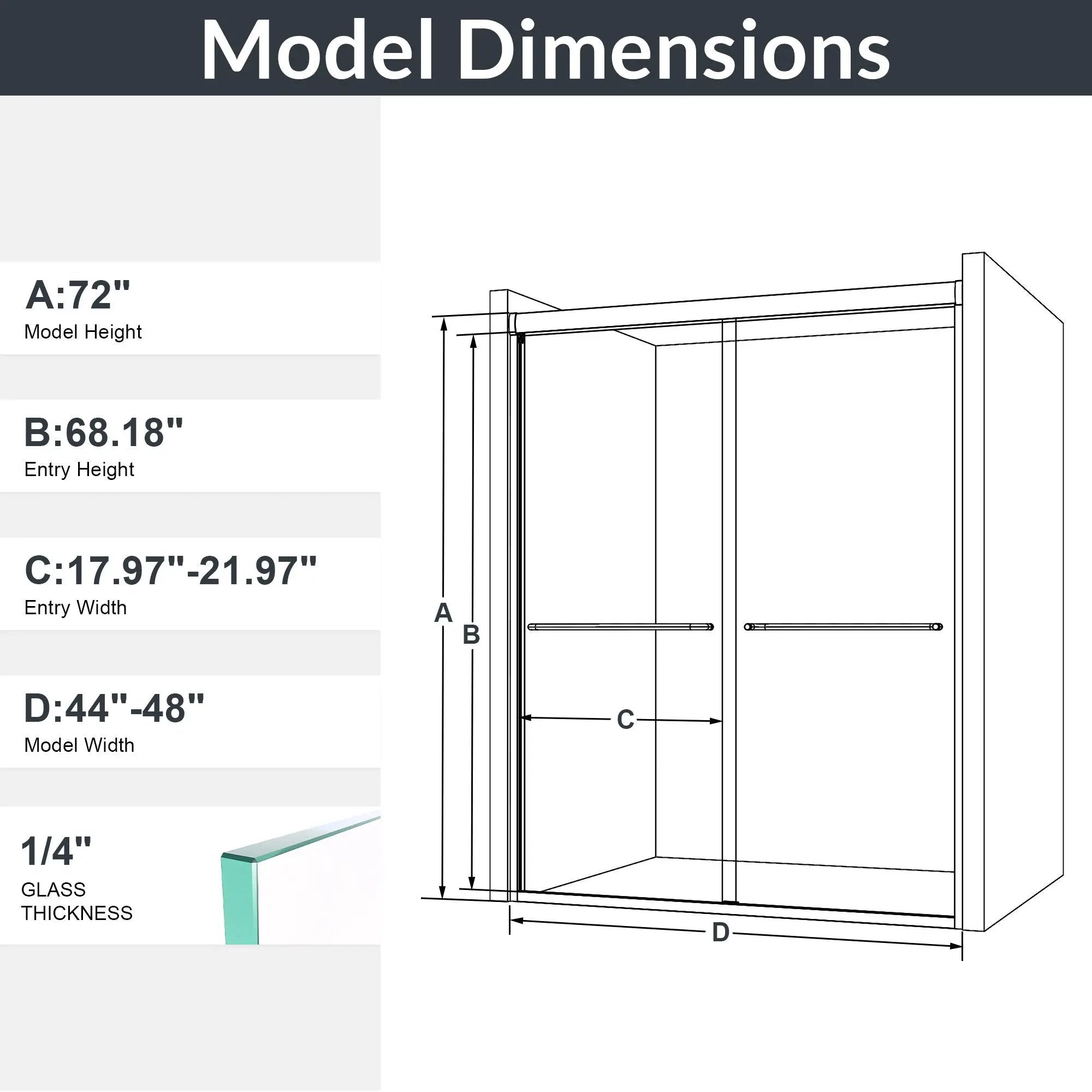 Modern Semi Frameless Double Sliding Shower Door by HouseOfZazla