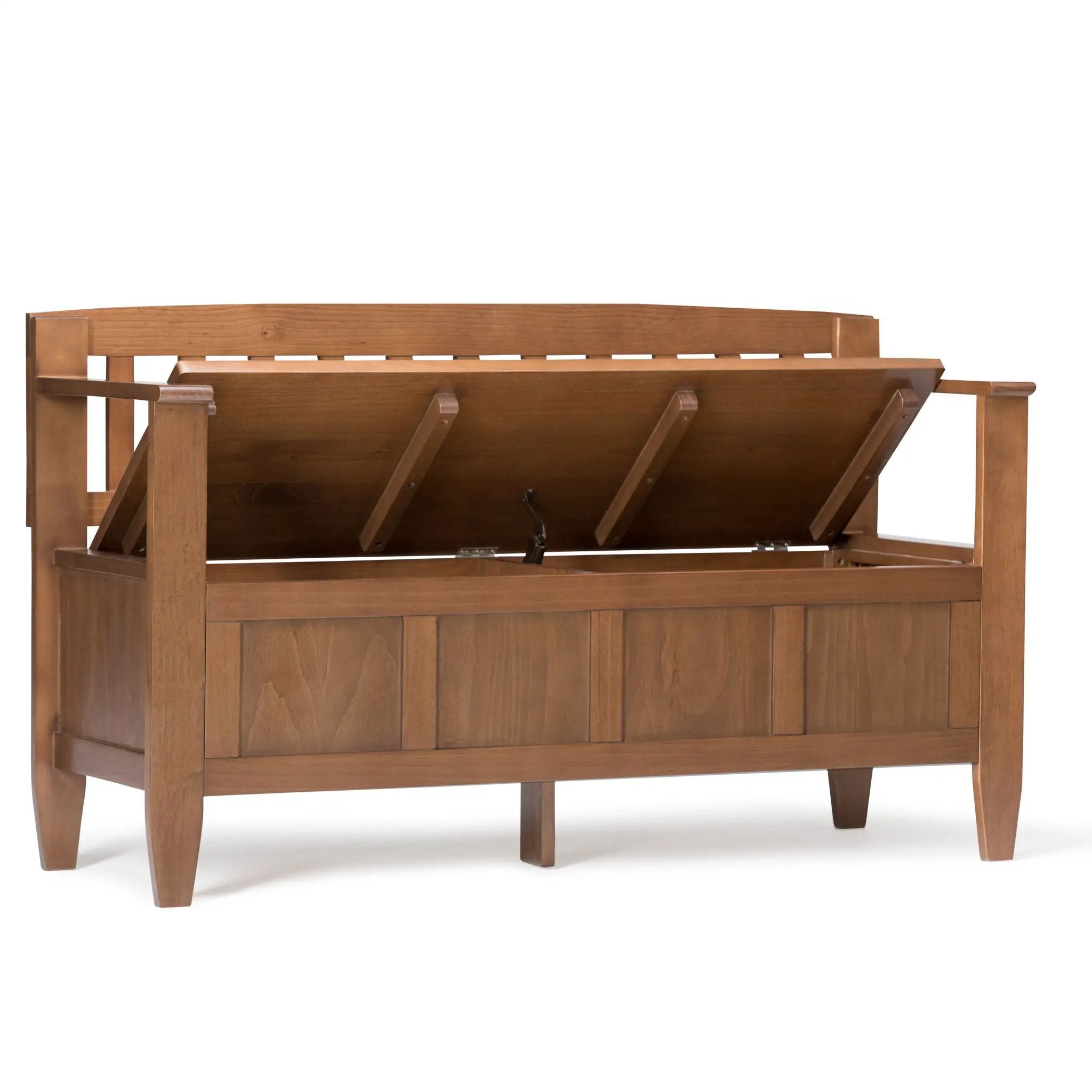 Brooklyn - Entryway Storage Bench - Medium Saddle Brown by Unique Piece Furniture