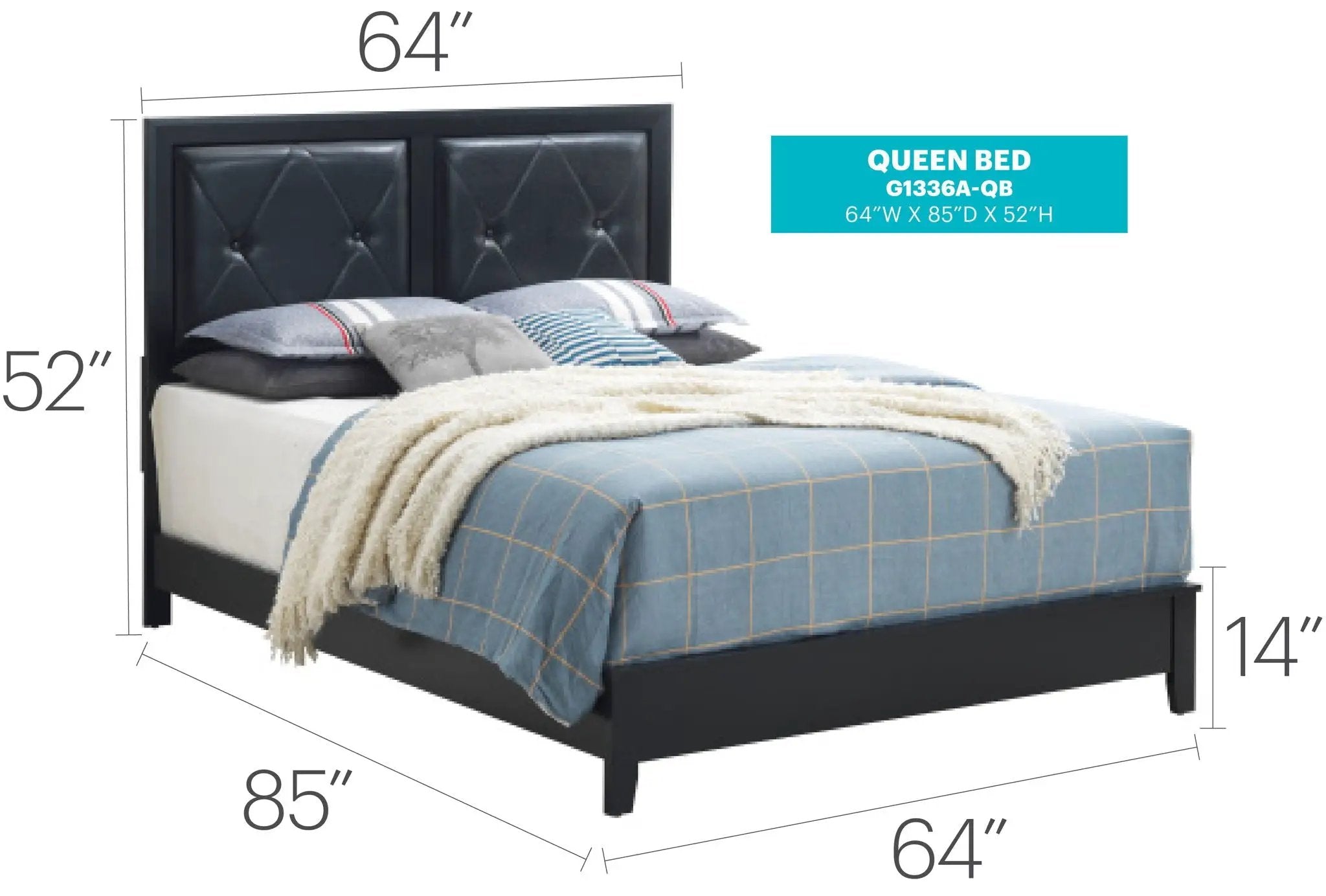 Padded Headboard Bed by HouseOfZazla
