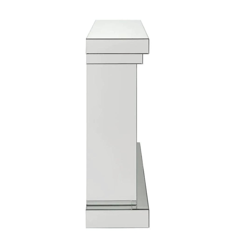 Nysa - 42" Fireplace - Mirrored & Faux Crystals by Unique Piece Furniture