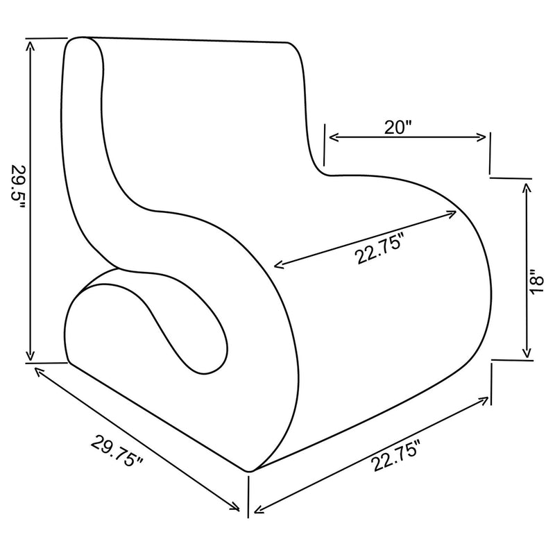 Austin - Armless Curved Chair by HouseOfZazla