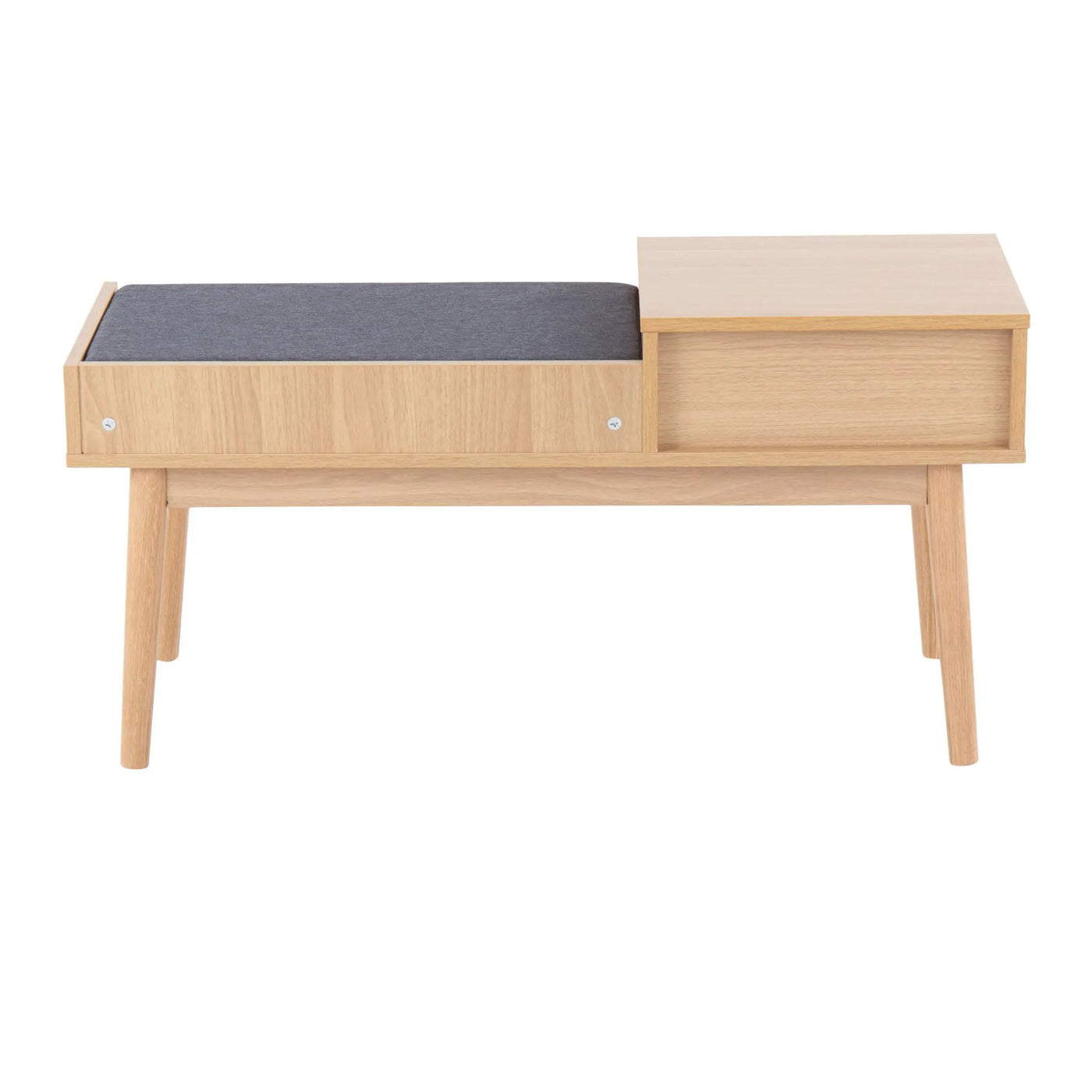 Telephone Contemporary Bench With Pull Out Drawer by HouseOfZazla