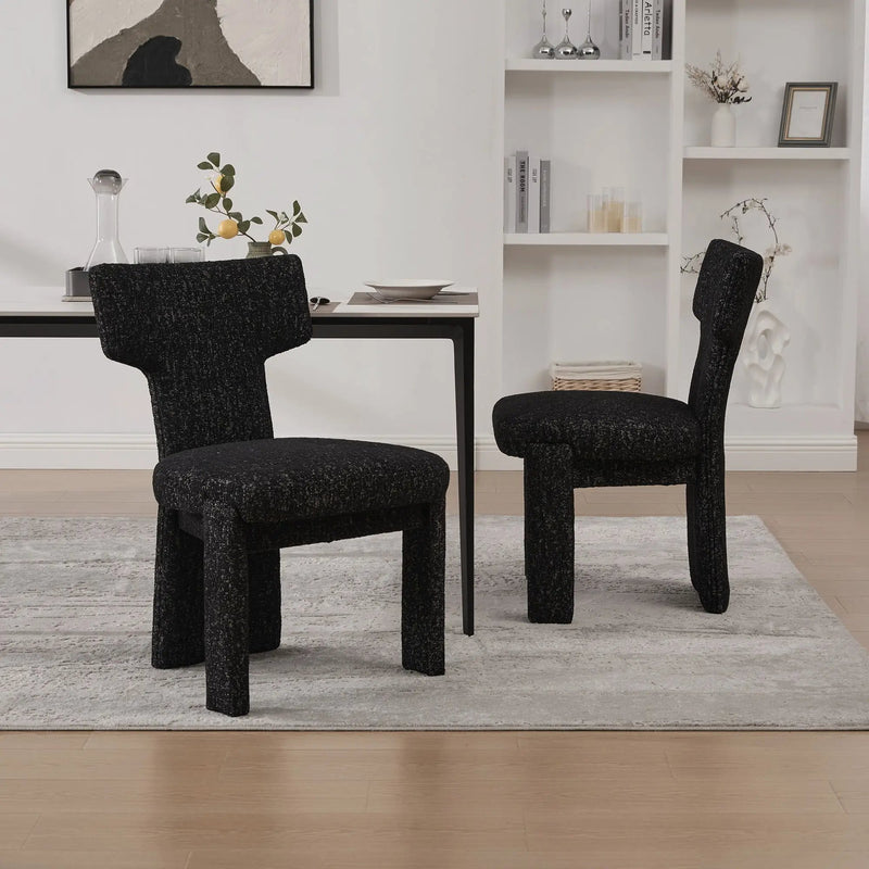 Armless Curved Back Accent Chairs by HouseOfZazla