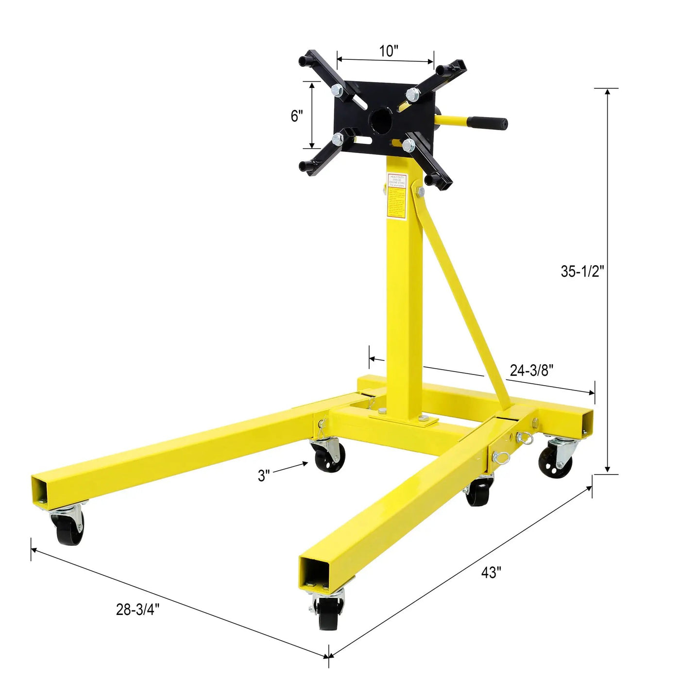 Folding Engine Stand With 360 Degree Adjustable Head by HouseOfZazla