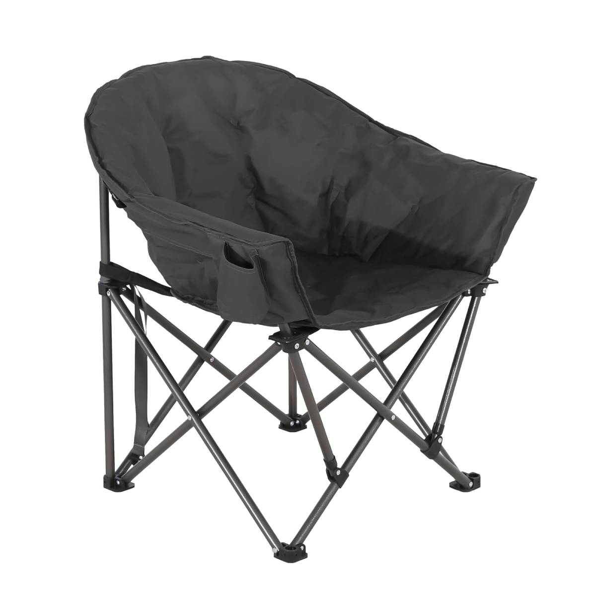 Set of 2 Oversized Camping Chairs with Side Pocket by HouseOfZazla