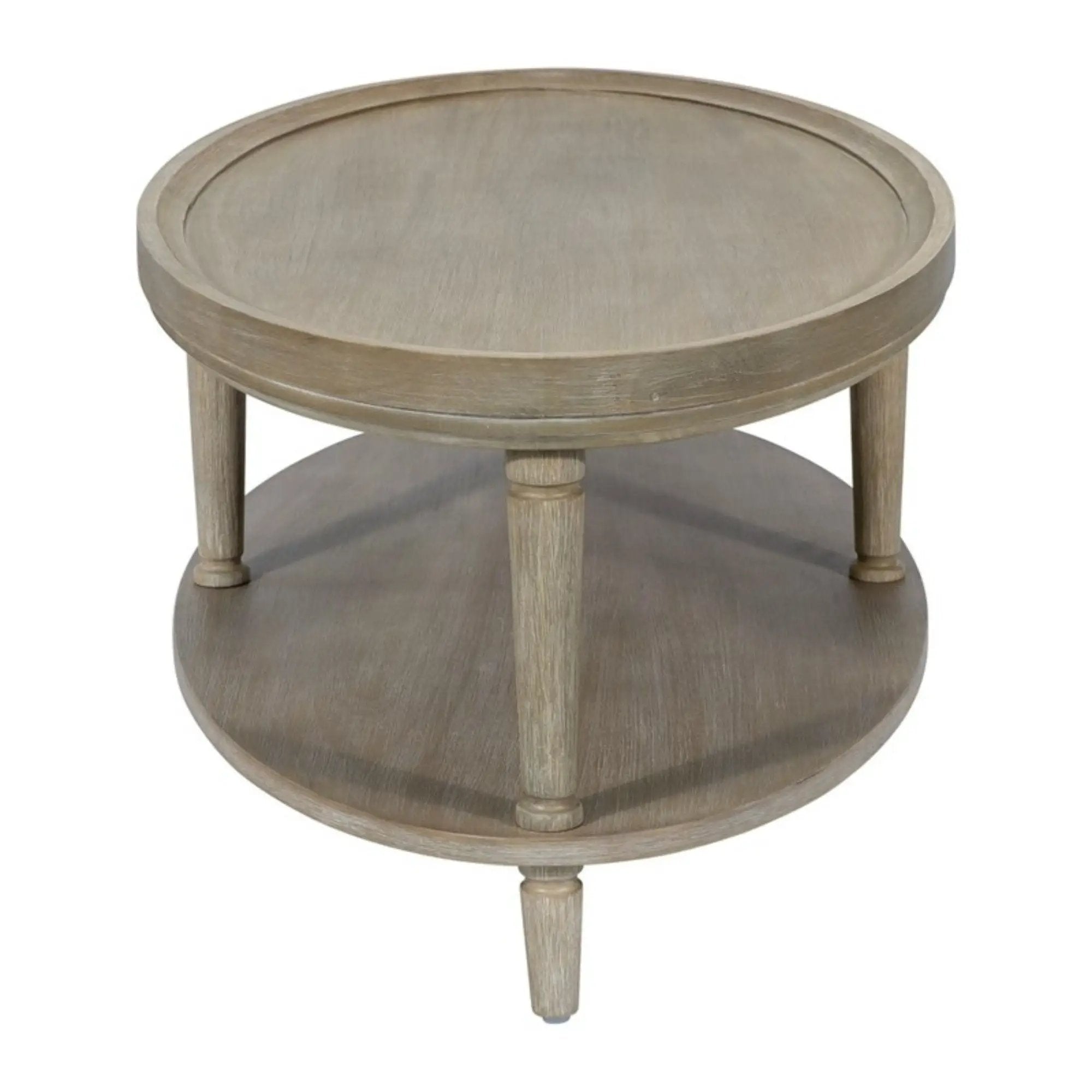 Bedford - Oval Coffee Table With Shelf - Natural by Unique Piece Furniture