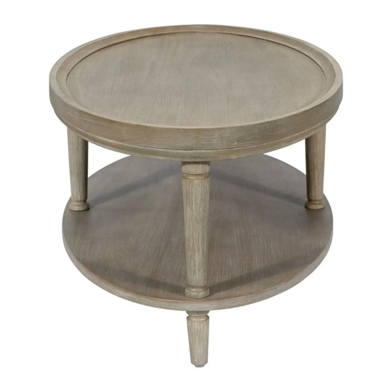 Bedford - Oval Coffee Table With Shelf - Natural by Unique Piece Furniture