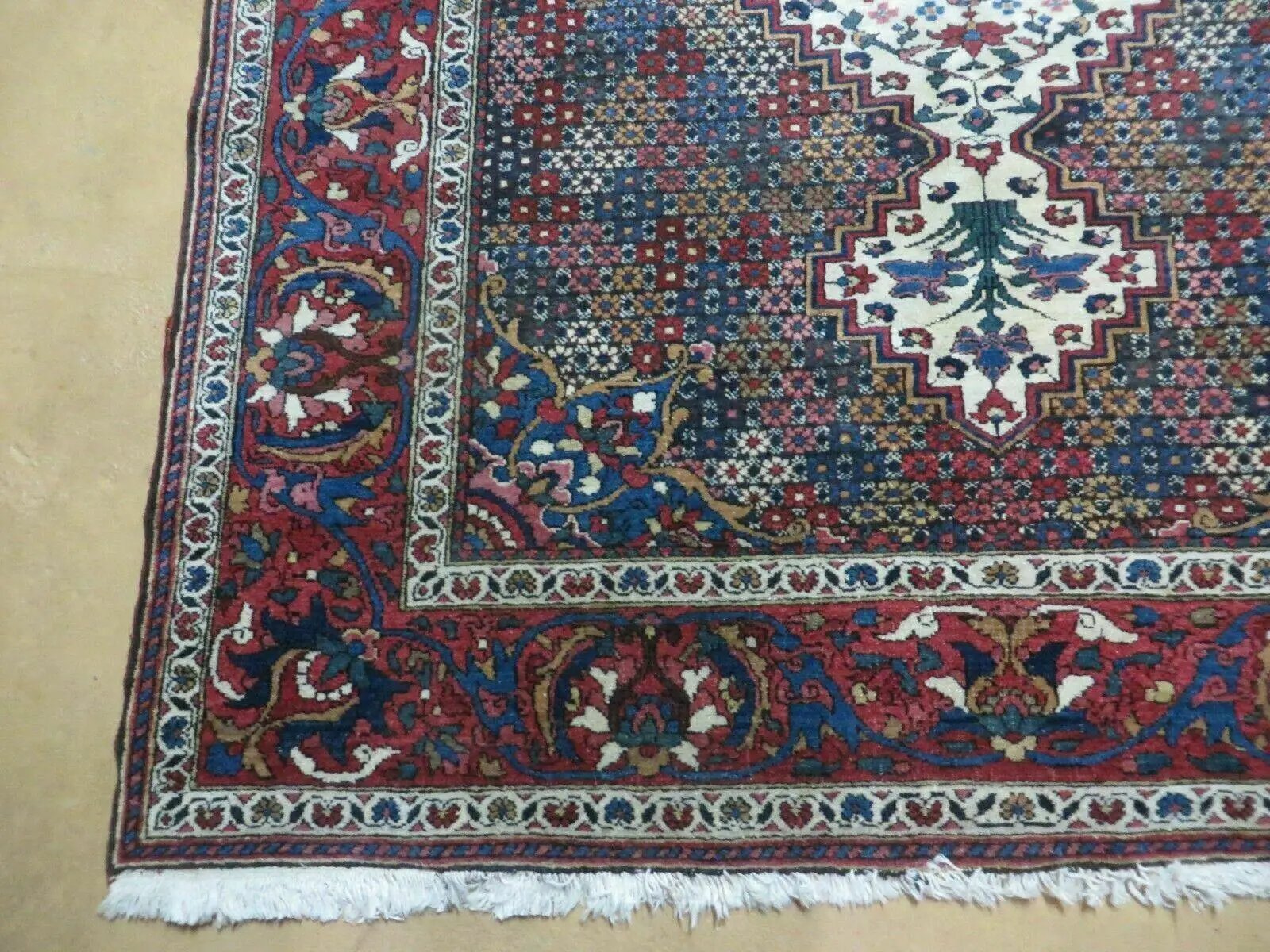 4' X 7' Vintage Handmade Turkish Floral Orient Medallion Wool Veg Dye Rug Nice by Jewel Rugs