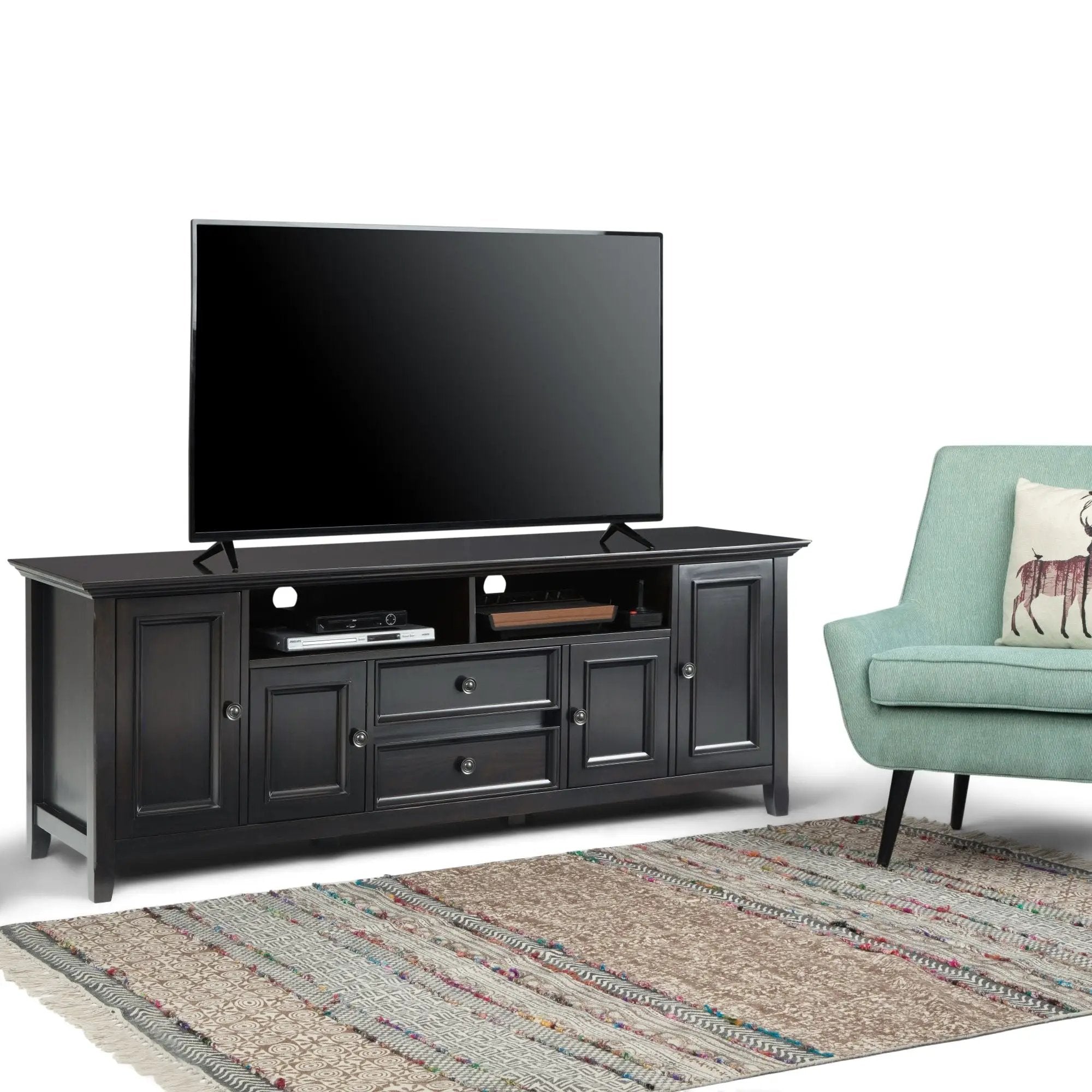 Amherst - Handcrafted Wide TV Media Stand by HouseOfZazla