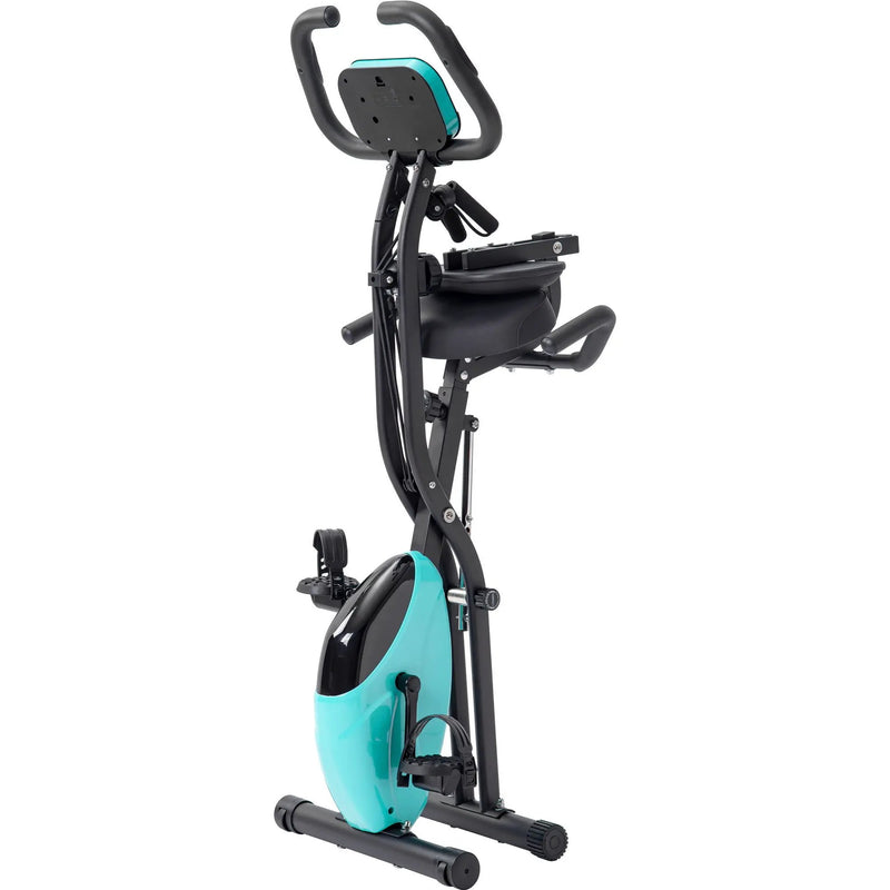 Exercise Bike Folding Stationary Bikes For Home With 16 Level Magnetic Resistance by HouseOfZazla