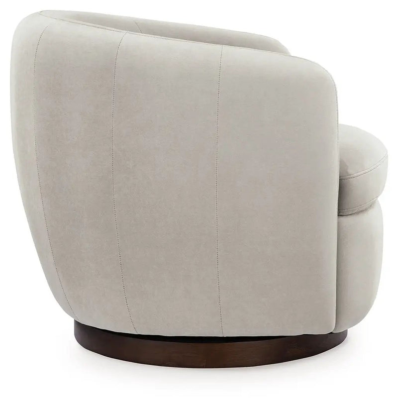 Annbury - Swivel Accent Chair - Light Beige by Unique Piece Furniture
