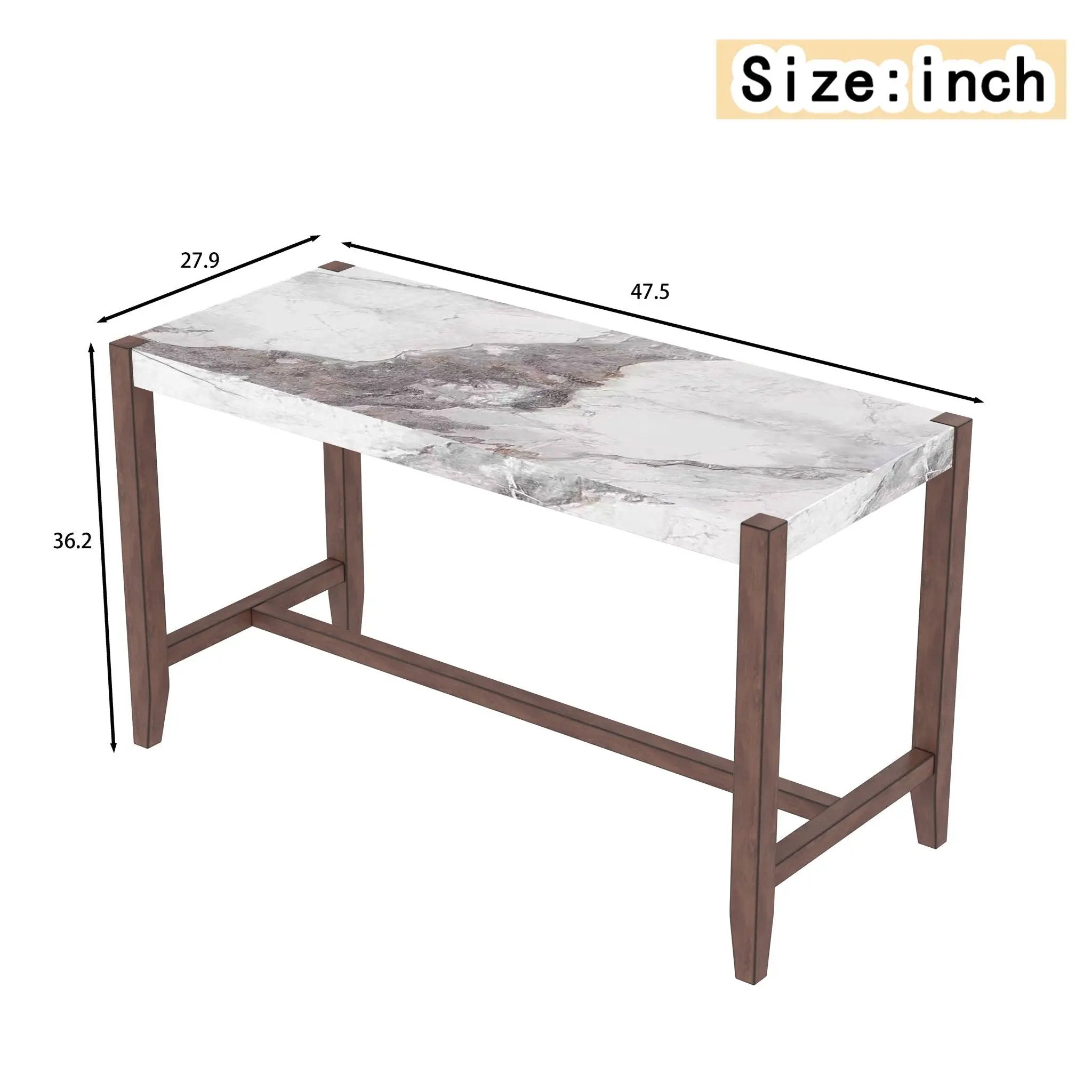 Counter Height Bar Table For Kitchen by HouseOfZazla