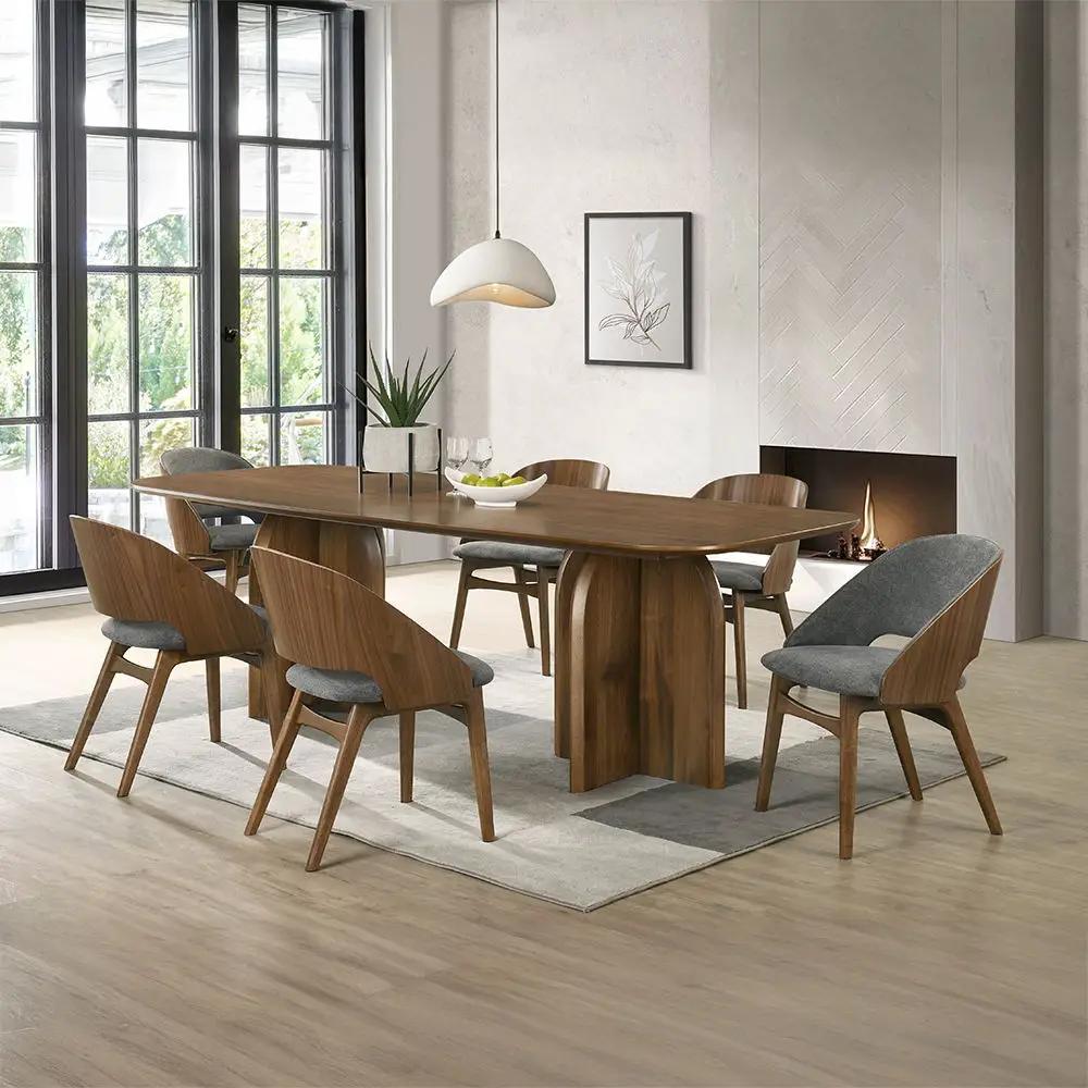 Delmon - Side Chair (Set of 2) - Gray / Dark Walnut by Unique Piece Furniture