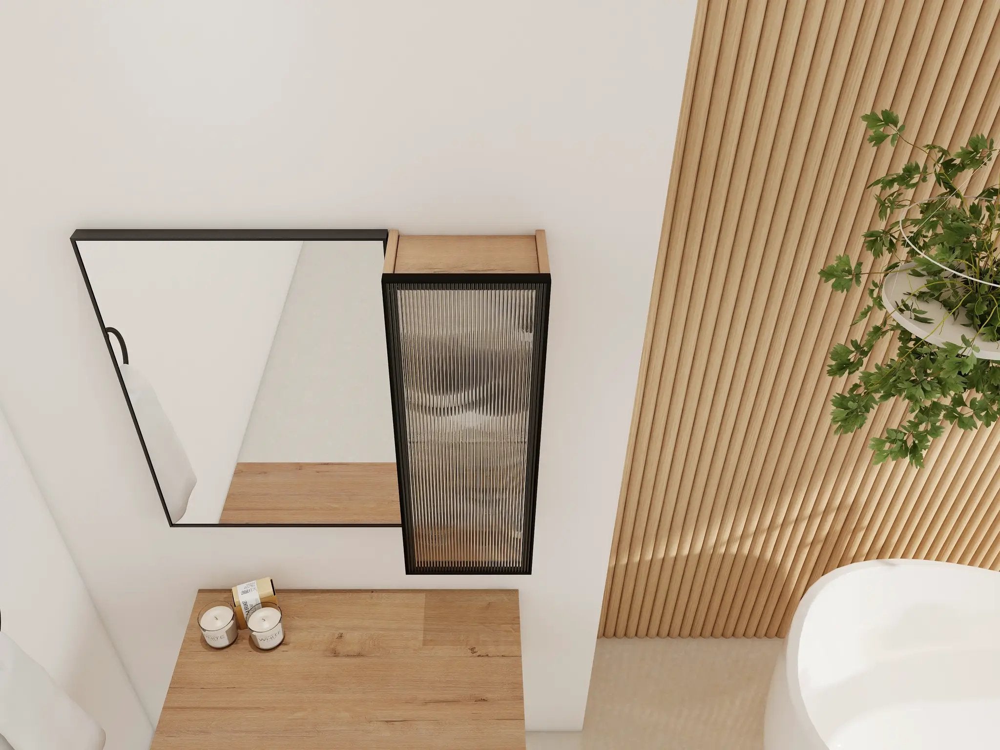 10'' Bathroom Wall Mirror Cabinet with Acrylic Door by HouseOfZazla