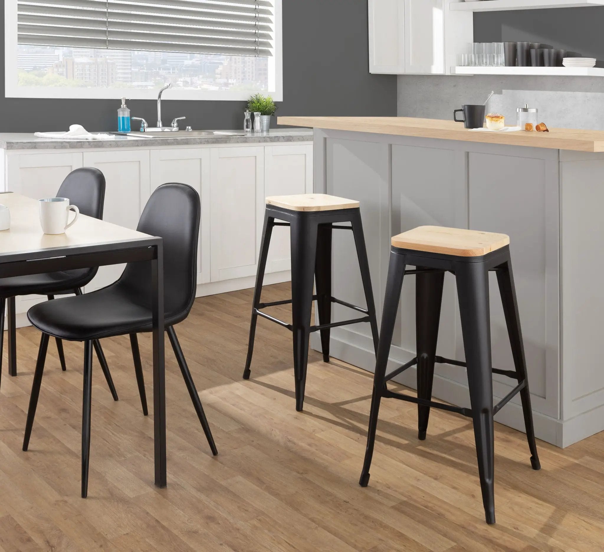 Oregon - Contemporary Barstool (Set of 2) by HouseOfZazla