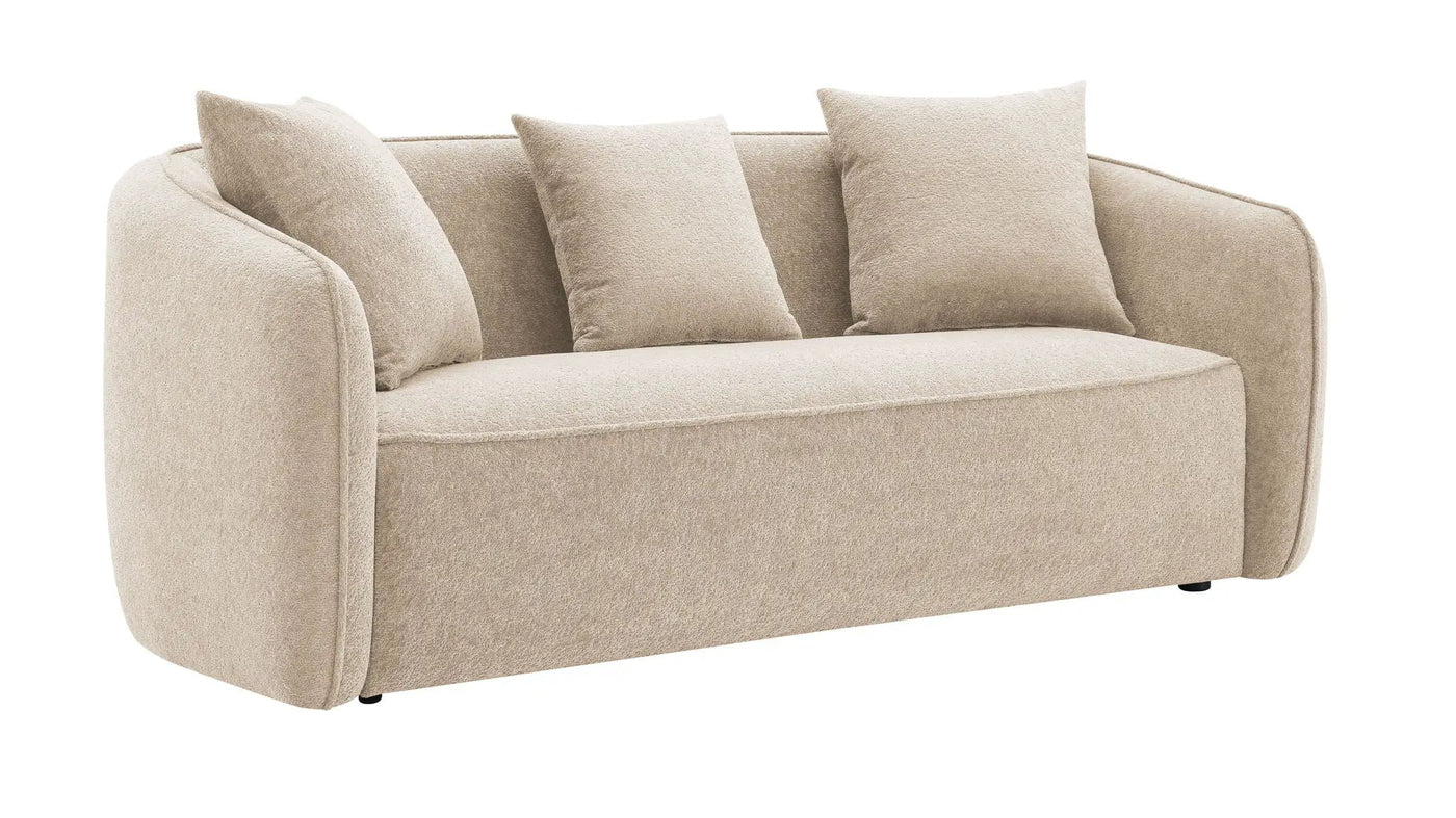 Keith - Sofa With 3 Matching Color Toss Pillows by HouseOfZazla