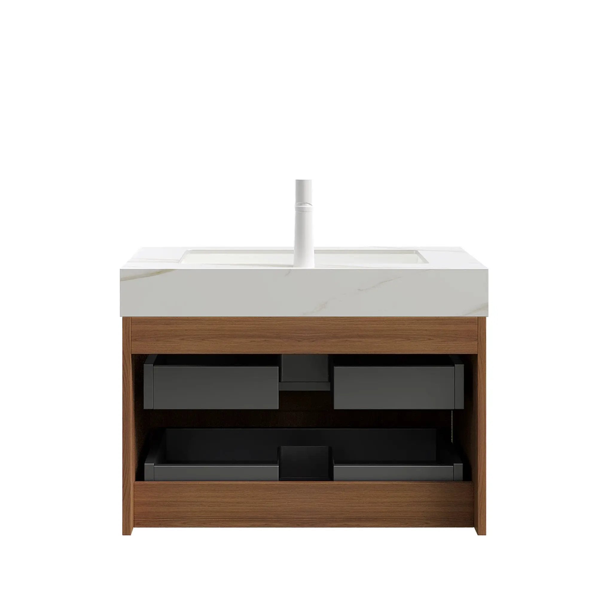 Tilley 30" Bathroom Vanity & Sink with 2 Drawers by HouseOfZazla