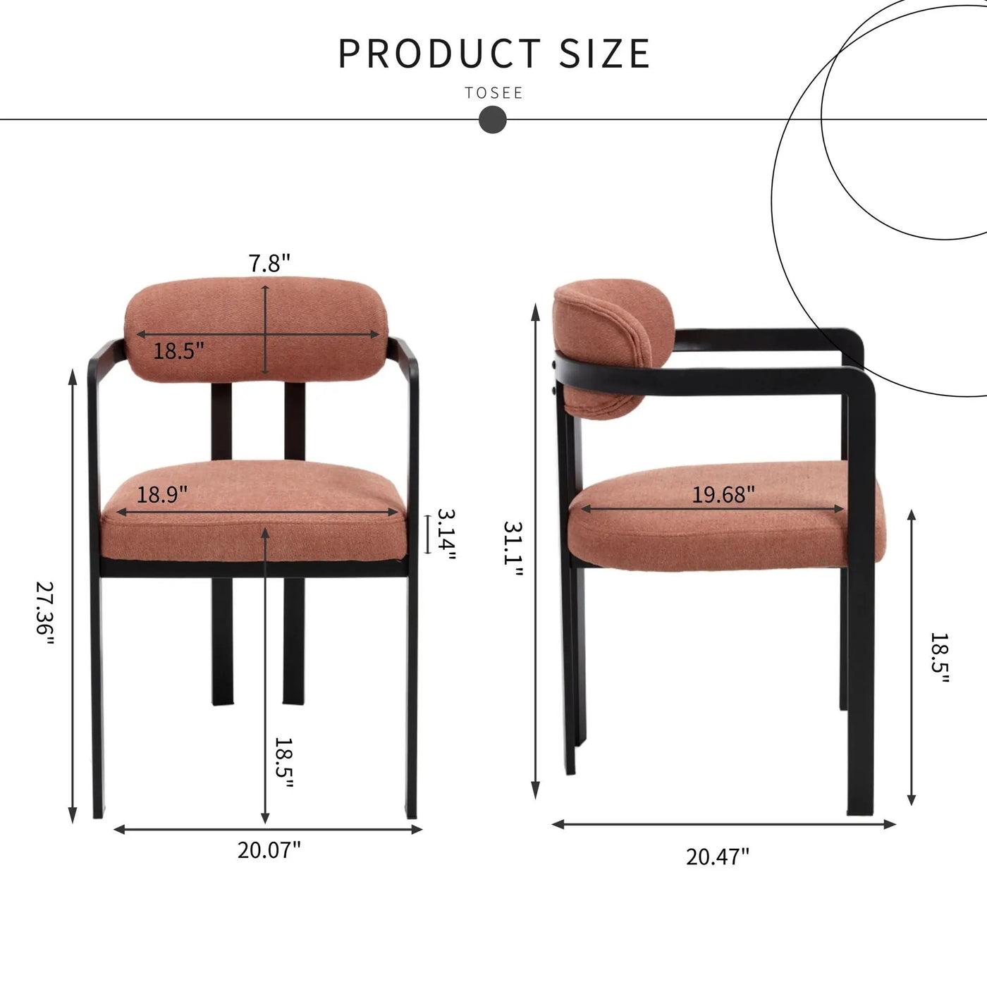 Dining Arm Chairs (Set of 2) by Unique Piece Furniture