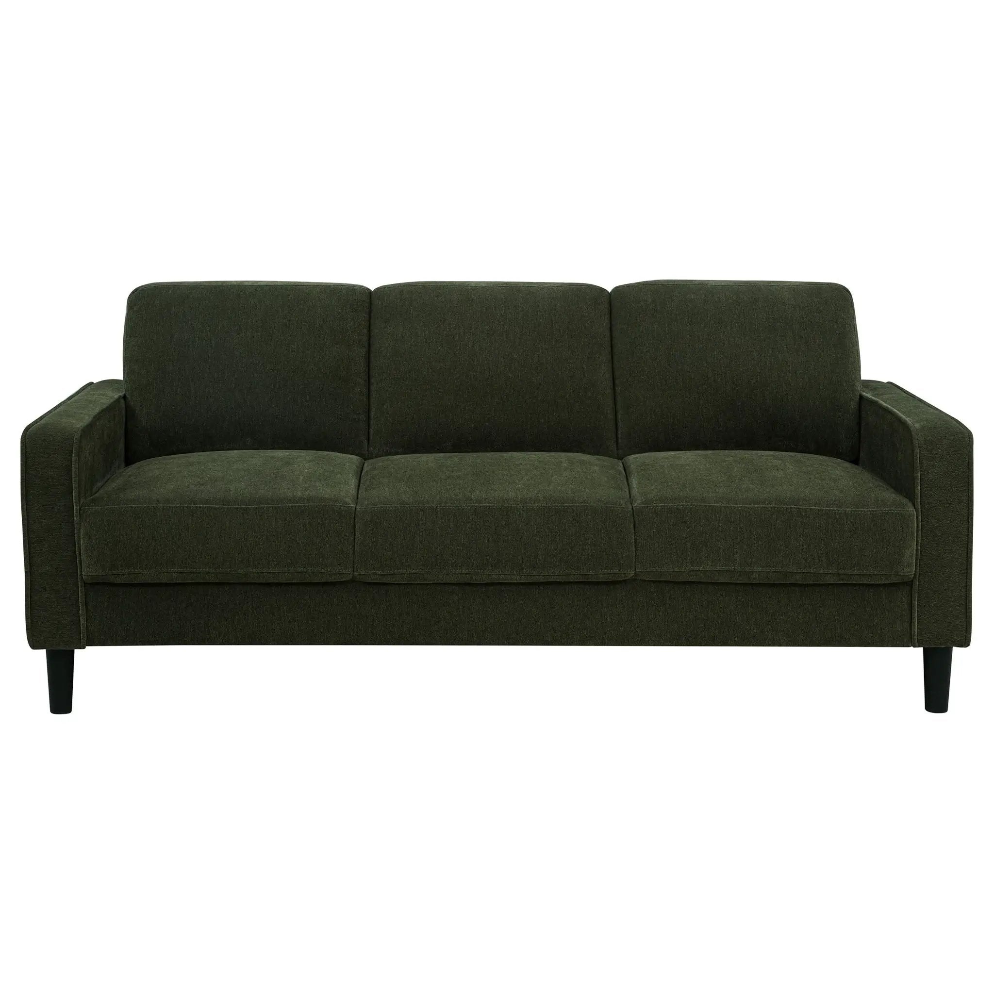 Ruth 2-piece Fabric Upholstered Track Arm Sofa Matcha Green by Unique Piece Furniture
