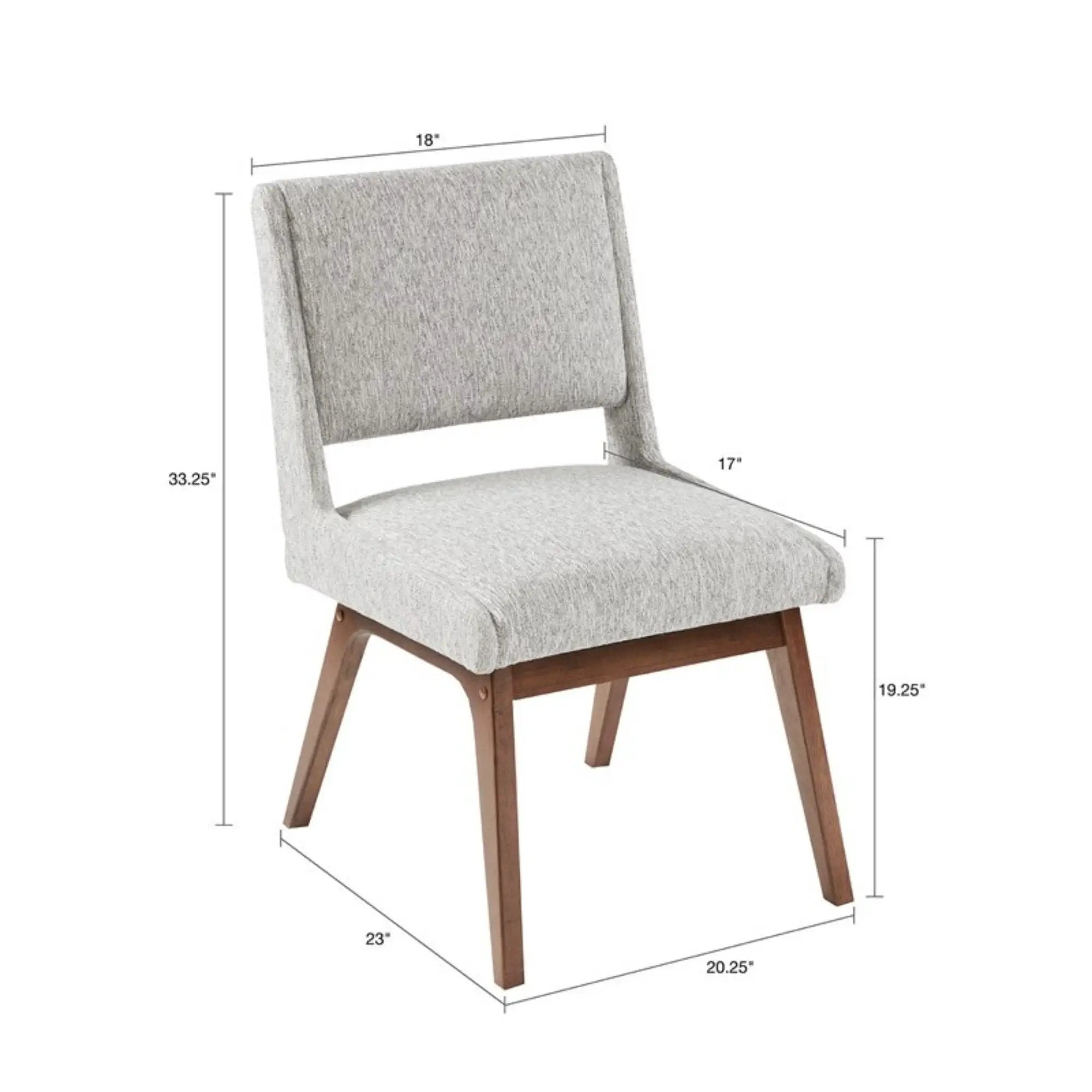Boomerang - Dining Side Chair With Upholstered Cushions (Set of 2) - Light Gray by Unique Piece Furniture