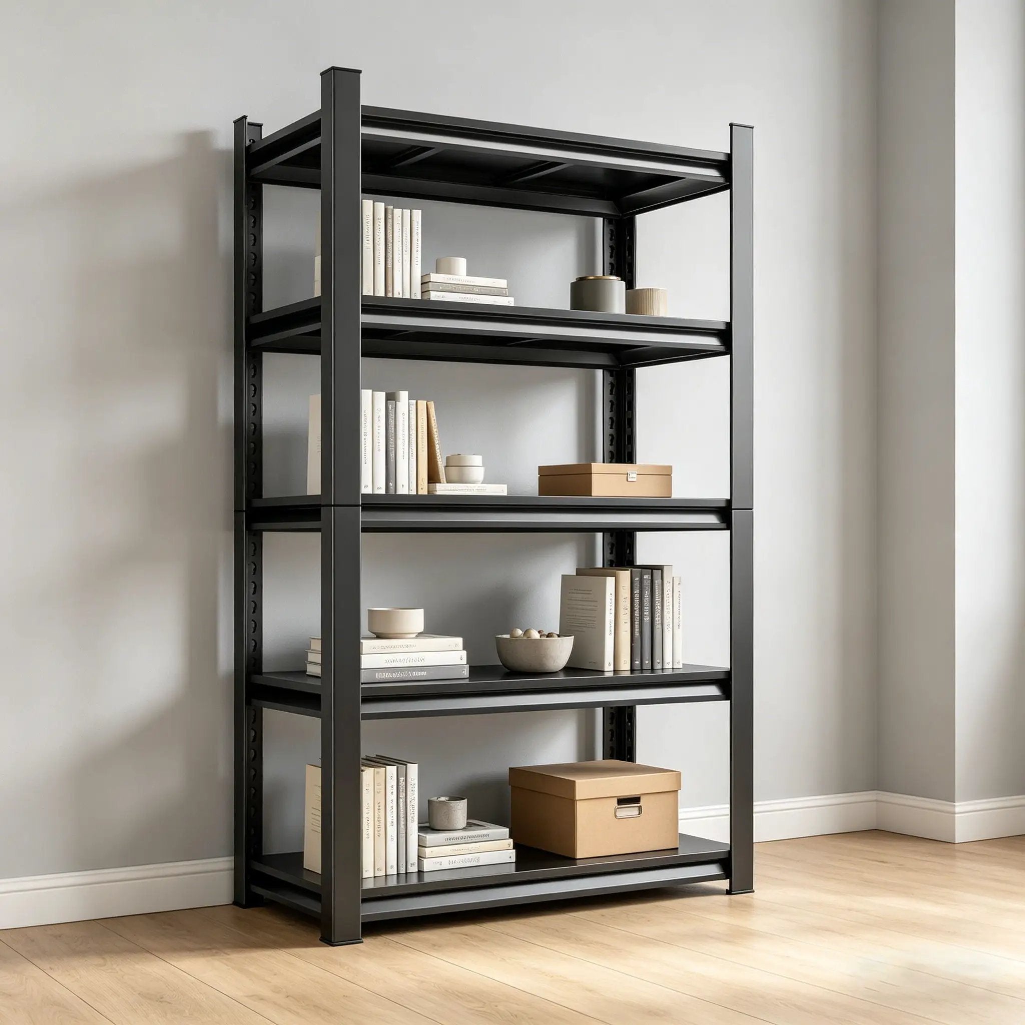 5 Tier Heavy Duty Shelving Unit Adjustable Shelving Units by HouseOfZazla