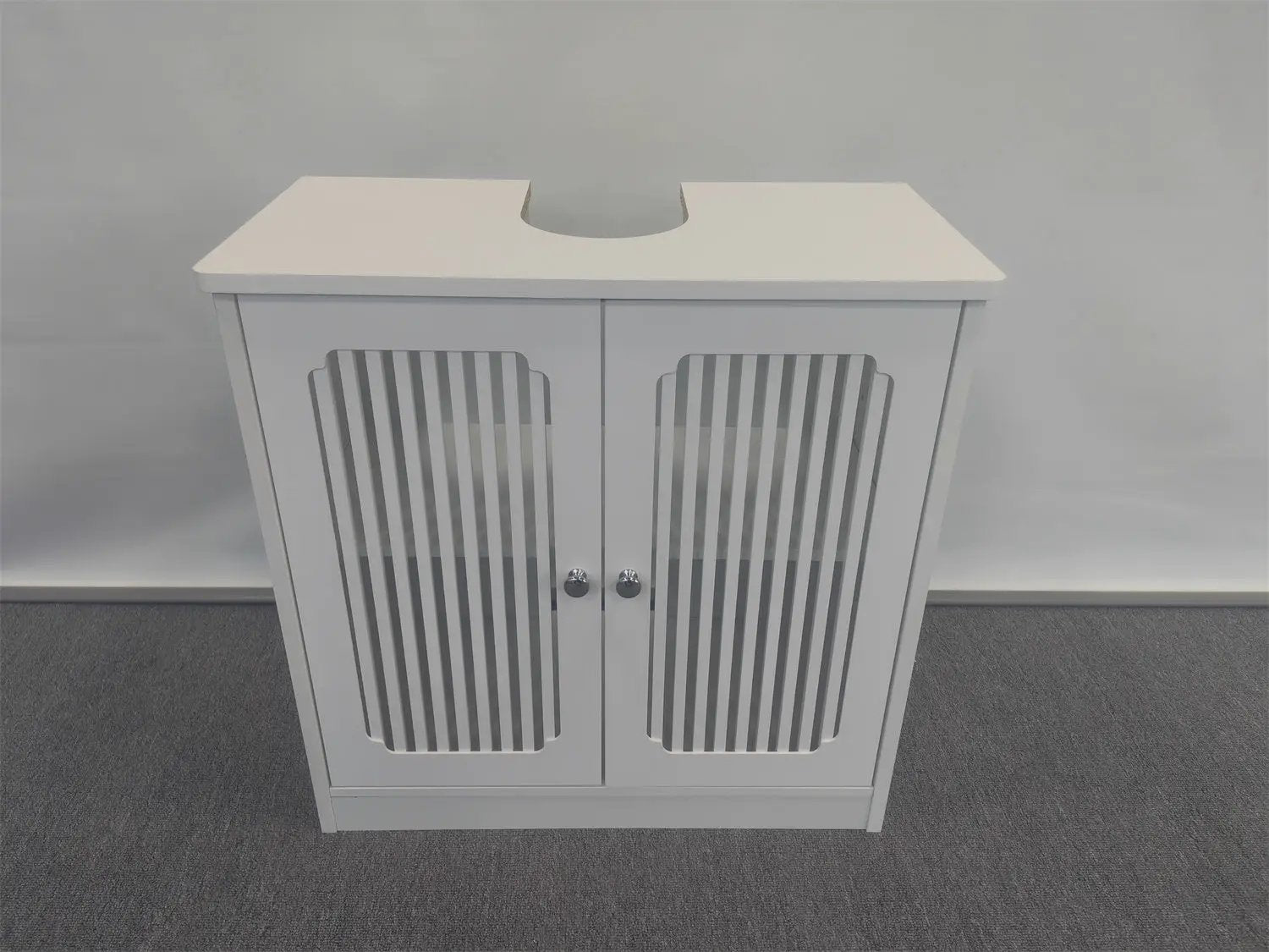 Louvered Double-Door Floor-Standing Bathroom Vanity by HouseOfZazla