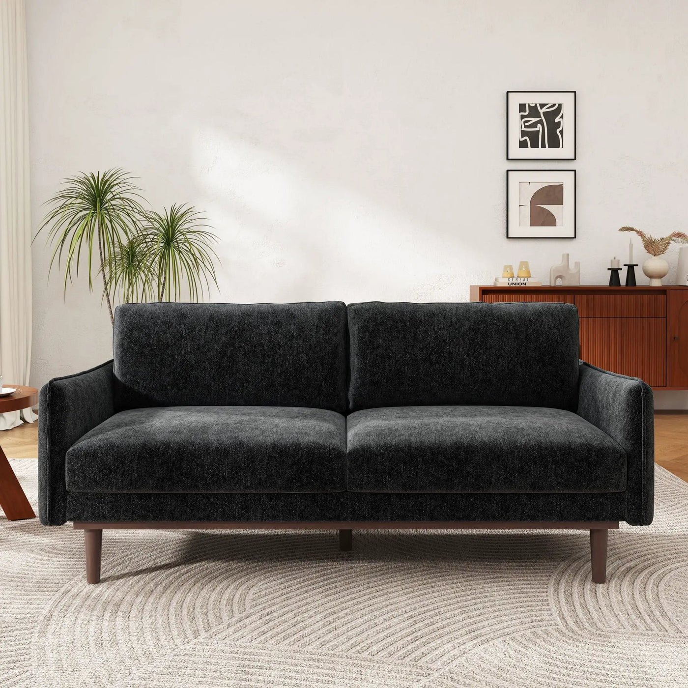 Loveseat Sofa With Spacious Seating by Unique Piece Furniture