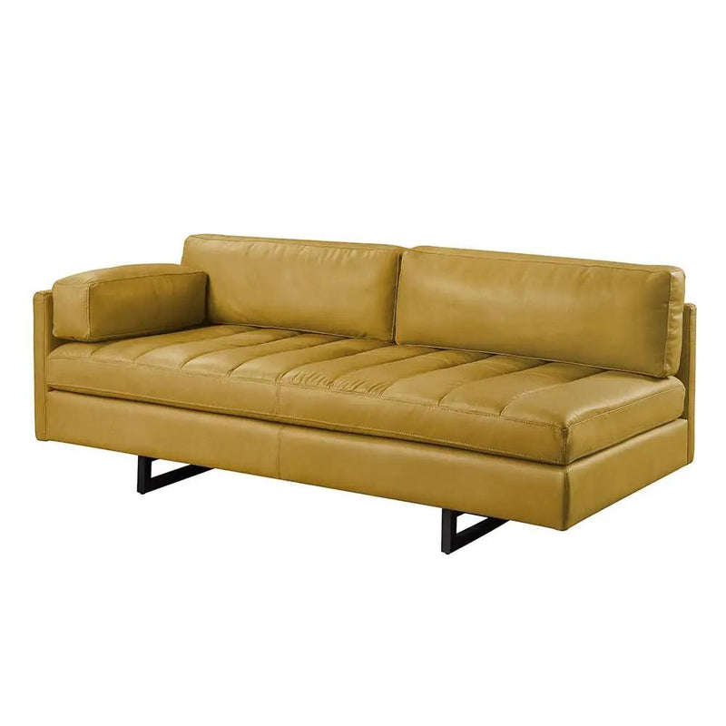 Radia - Sofa With Pillow - Turmeric Top Grain Leather by Unique Piece Furniture
