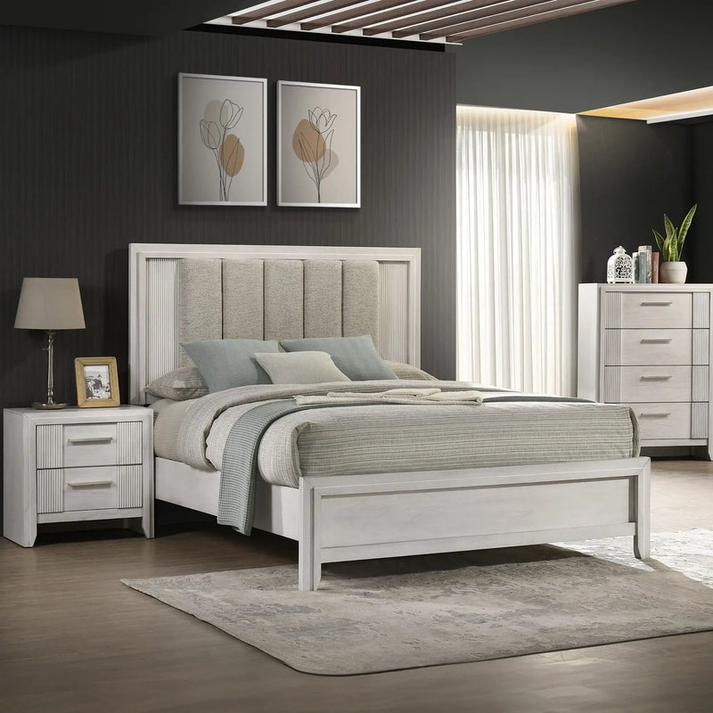 4 Drawer Tall Storage Chest Furniture - White by Unique Piece Furniture