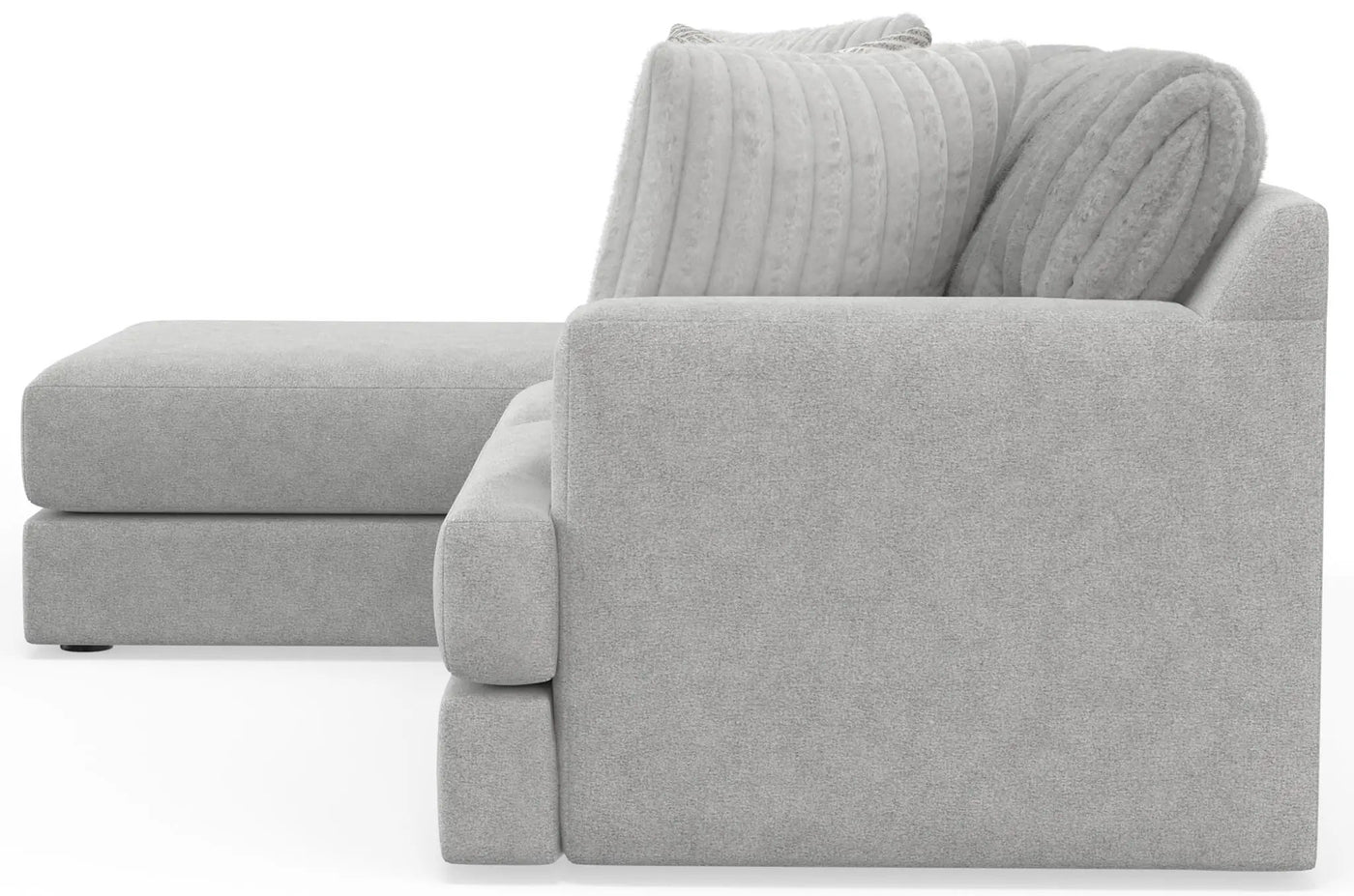 Logan - Upholstered Sectional With Comfort Coil Seating And Accent Pillows Included by Unique Piece Furniture