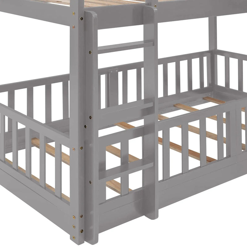 Functional Bunk Bed & Convertible Ladder And Slide by HouseOfZazla