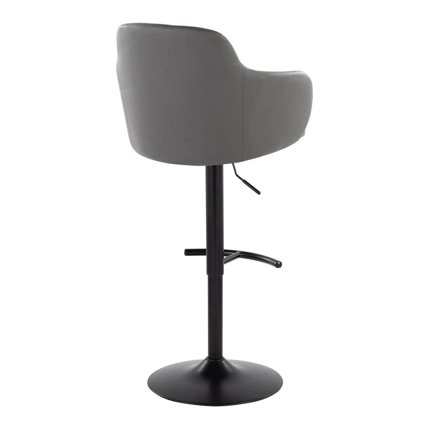 Boyne - Contemporary Adjustable Barstool With Swivel With Rounded T Footrest (Set of 2) by HouseOfZazla