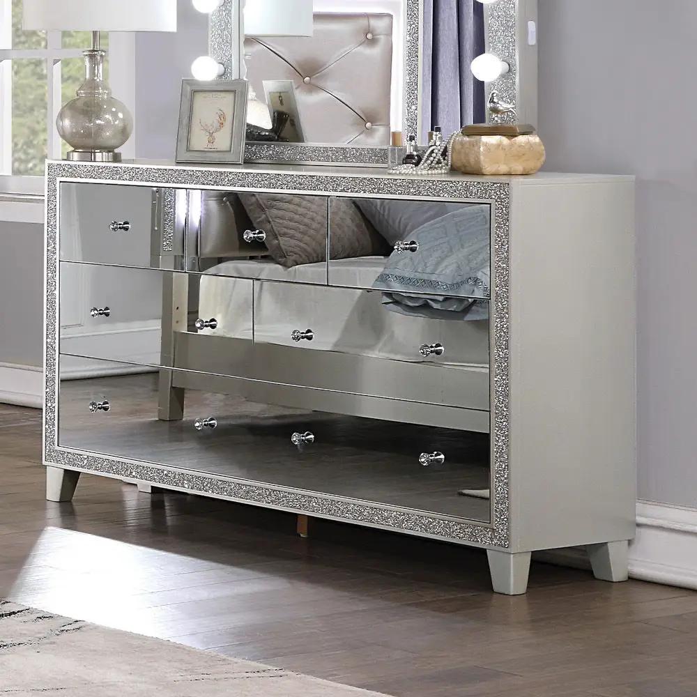 Sliverfluff - Dresser - Mirrored & Champagne by Unique Piece Furniture