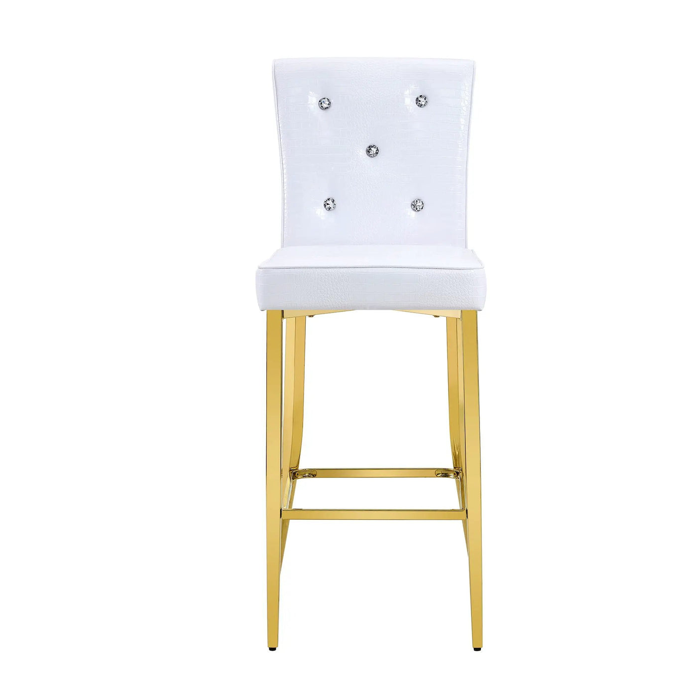 Bar Chairs With Crystal Clasp Design (Set of 2) by Unique Piece Furniture