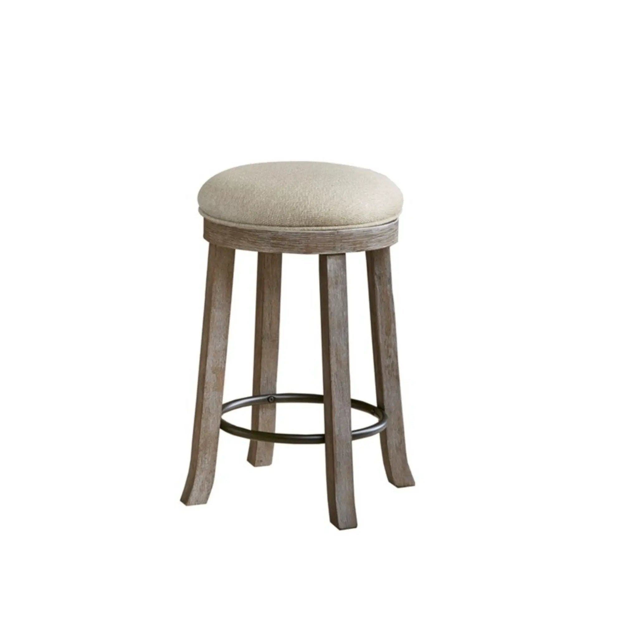 Swivel Counter Stool - Cream / Reclaimed Gray by Unique Piece Furniture