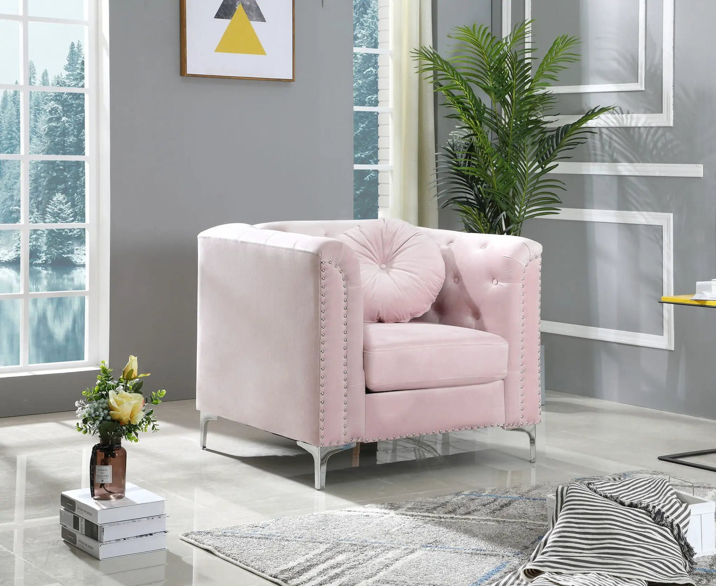 Contemporary Sloped Arm Chair by HouseOfZazla