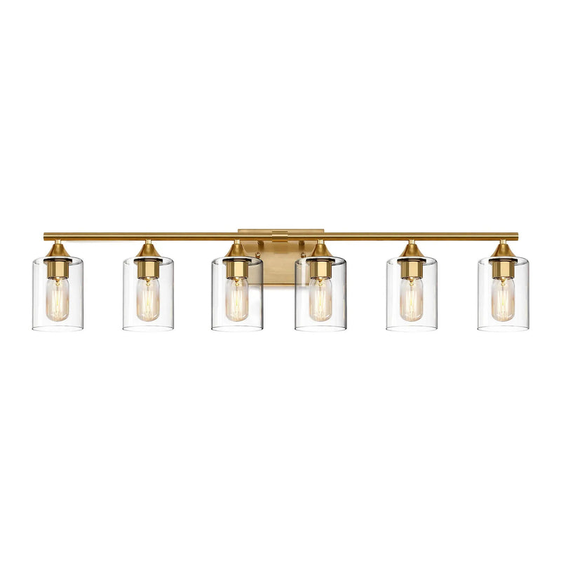 6-Light Brushed Bathroom Lighting by HouseOfZazla