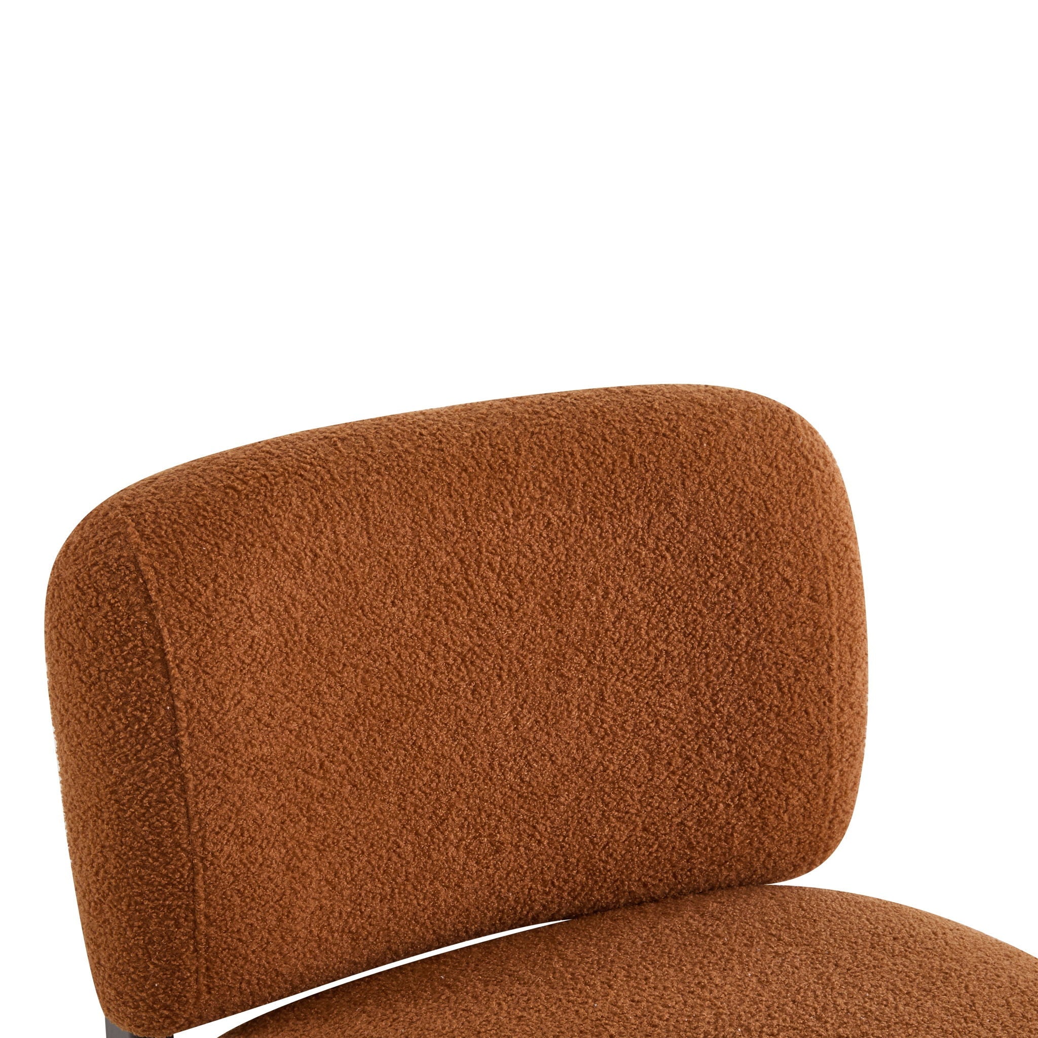 Modern Boucle Lounge Chair With Solid Wood Frame by HouseOfZazla