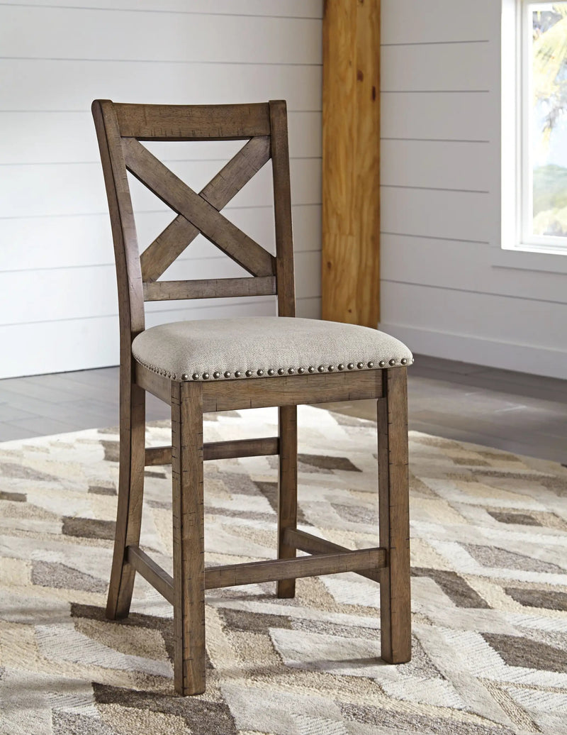 Moriville - Upholstered Barstool (Set of 2) - Beige by Unique Piece Furniture