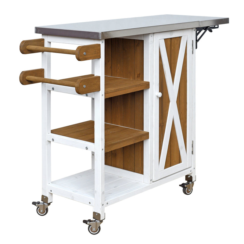 Foldable Outdoor Kitchen Island Patio Prep Station by HouseOfZazla