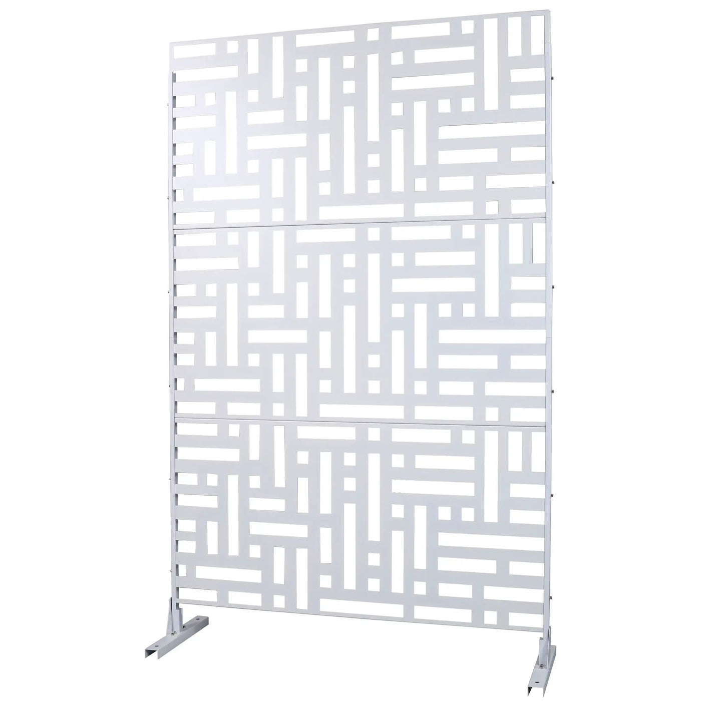 Decorative Freestanding Metal Privacy Screen For Indoor & Outdoor Use by Unique Piece Furniture