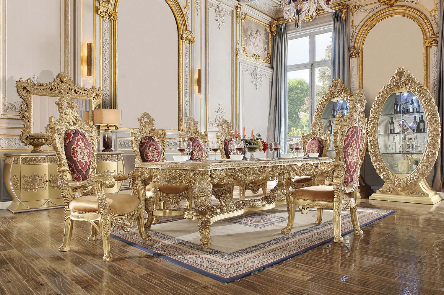 Bernadette - Dining Table - Gold by Unique Piece Furniture