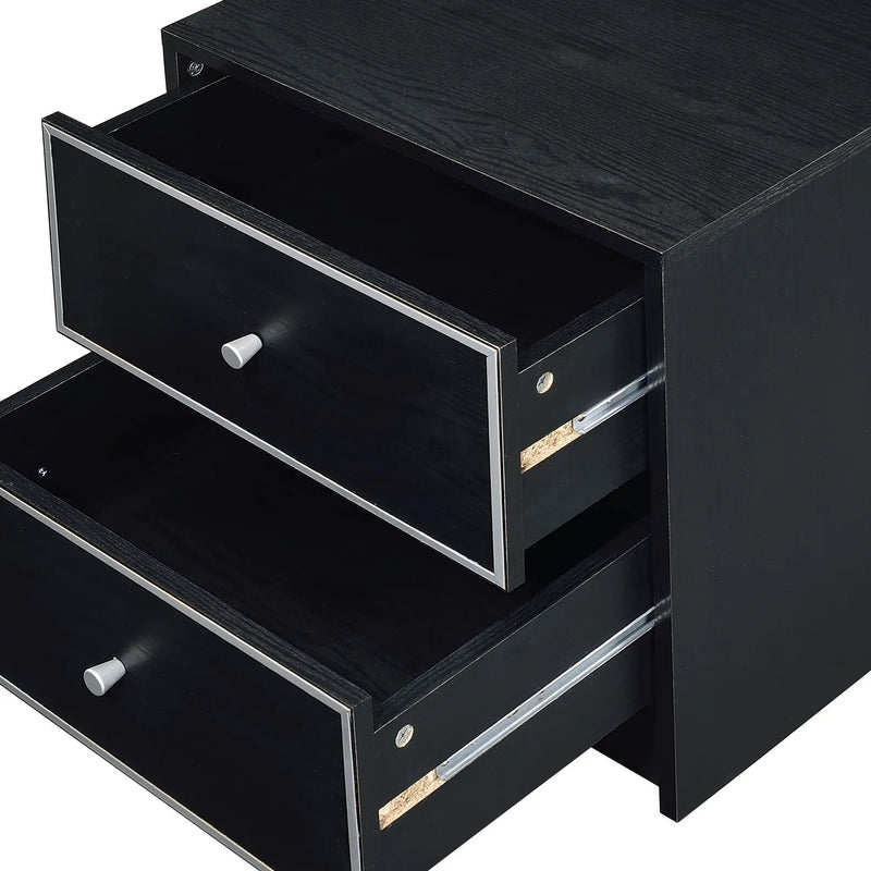 Modern Black Nightstand Table by HouseOfZazla