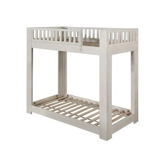 Cedro - Twin Over Twin Bunk Bed - Weathered White by Unique Piece Furniture