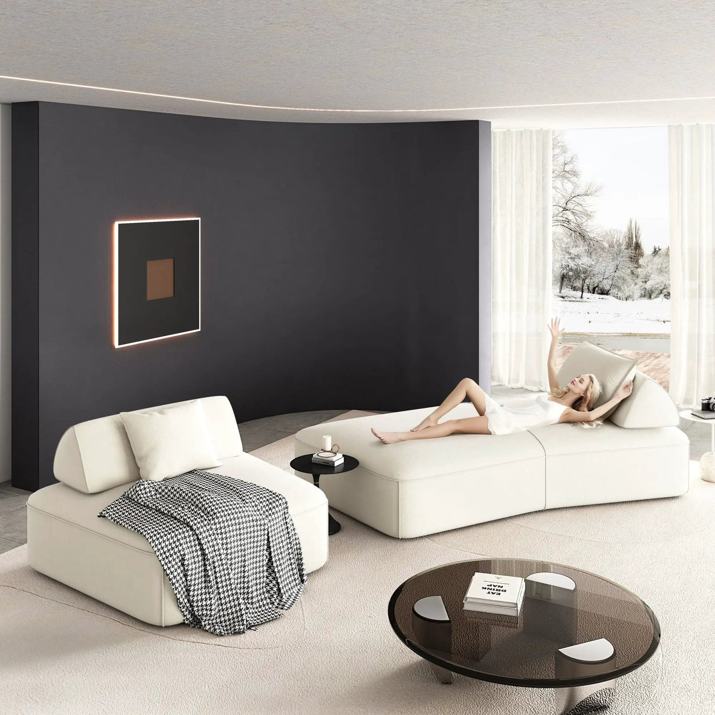 Modern Luxury Oversized Modular Sectional Sofa Set by HouseOfZazla