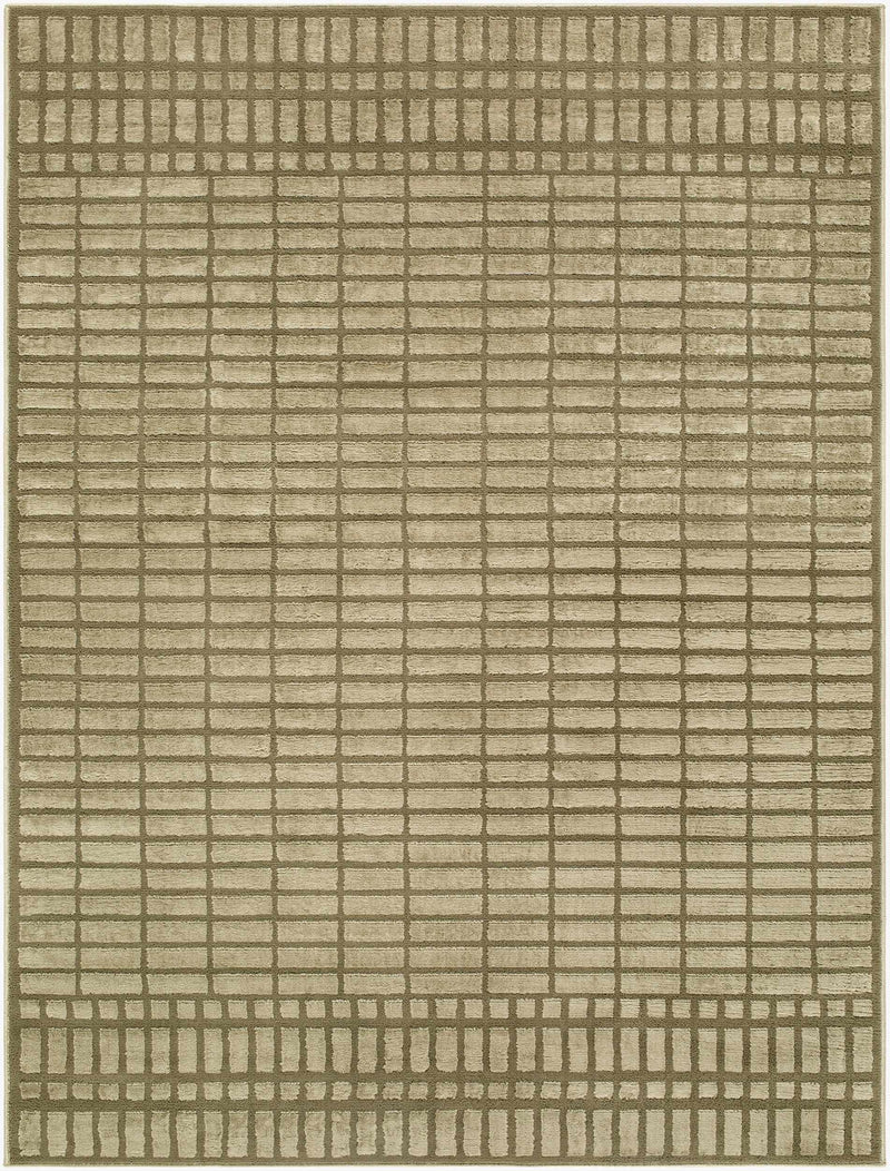 Gareth Olive Grid Area Rug by Boutique Rugs