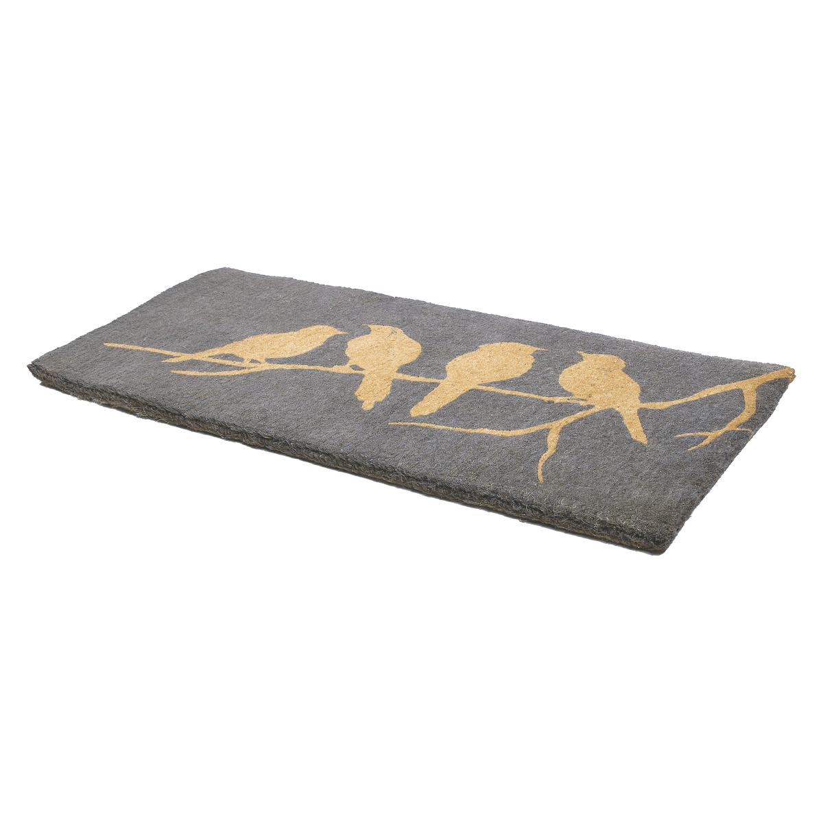 Birds On Branch - Gray Coir Doormat, photo 6 of 21